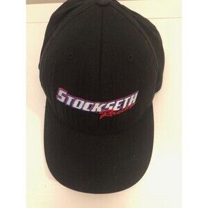 StockSeth Racing Baseball Cap/Hat Black Flex Fit Yupong L-XL